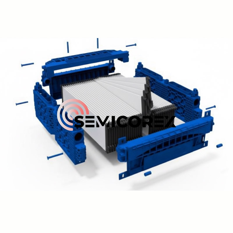 SiC plokščios membranos moduliai